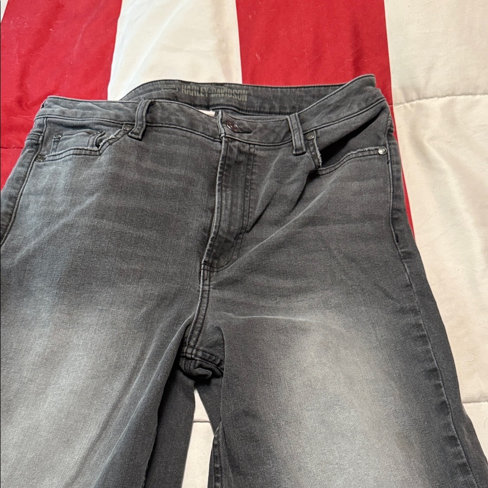 Harley-Davidson Black Straight Leg Jeans